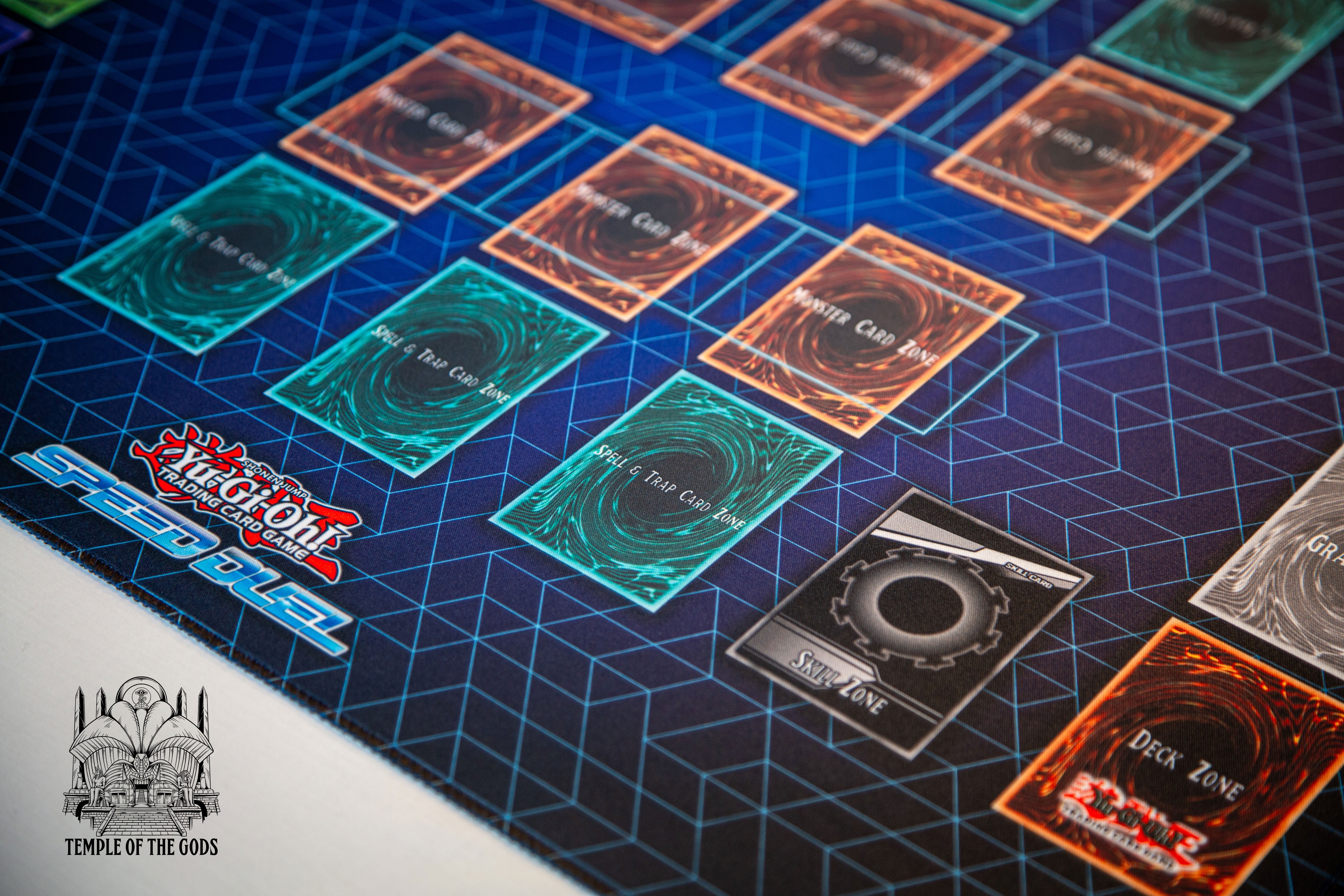 Yu-Gi-Oh! 2-Player Speed-Duel Play Mat – Temple Of The Gods
